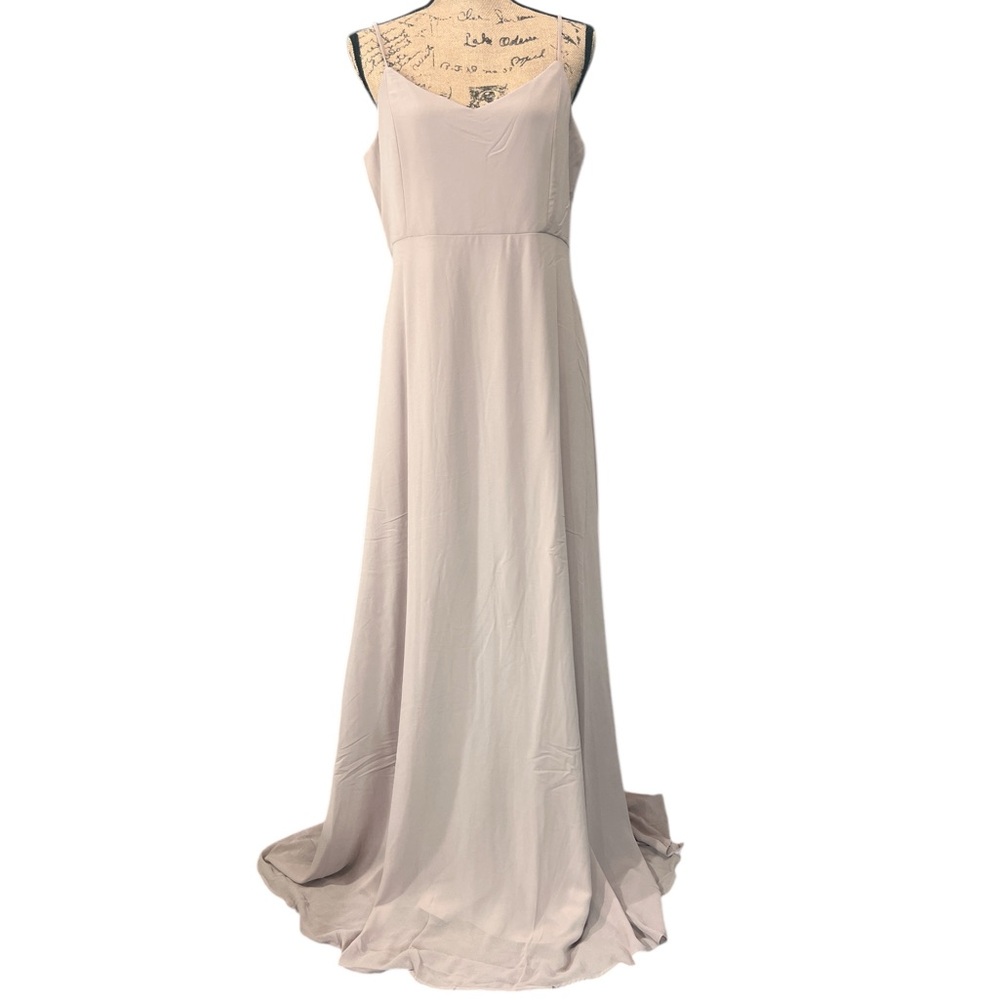 Show Me Your Mumu Faith Maxi Dress Champagne Luxe Satin. Size X-Large EC